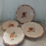 4 old dishes from Digoin and Sarreguemines