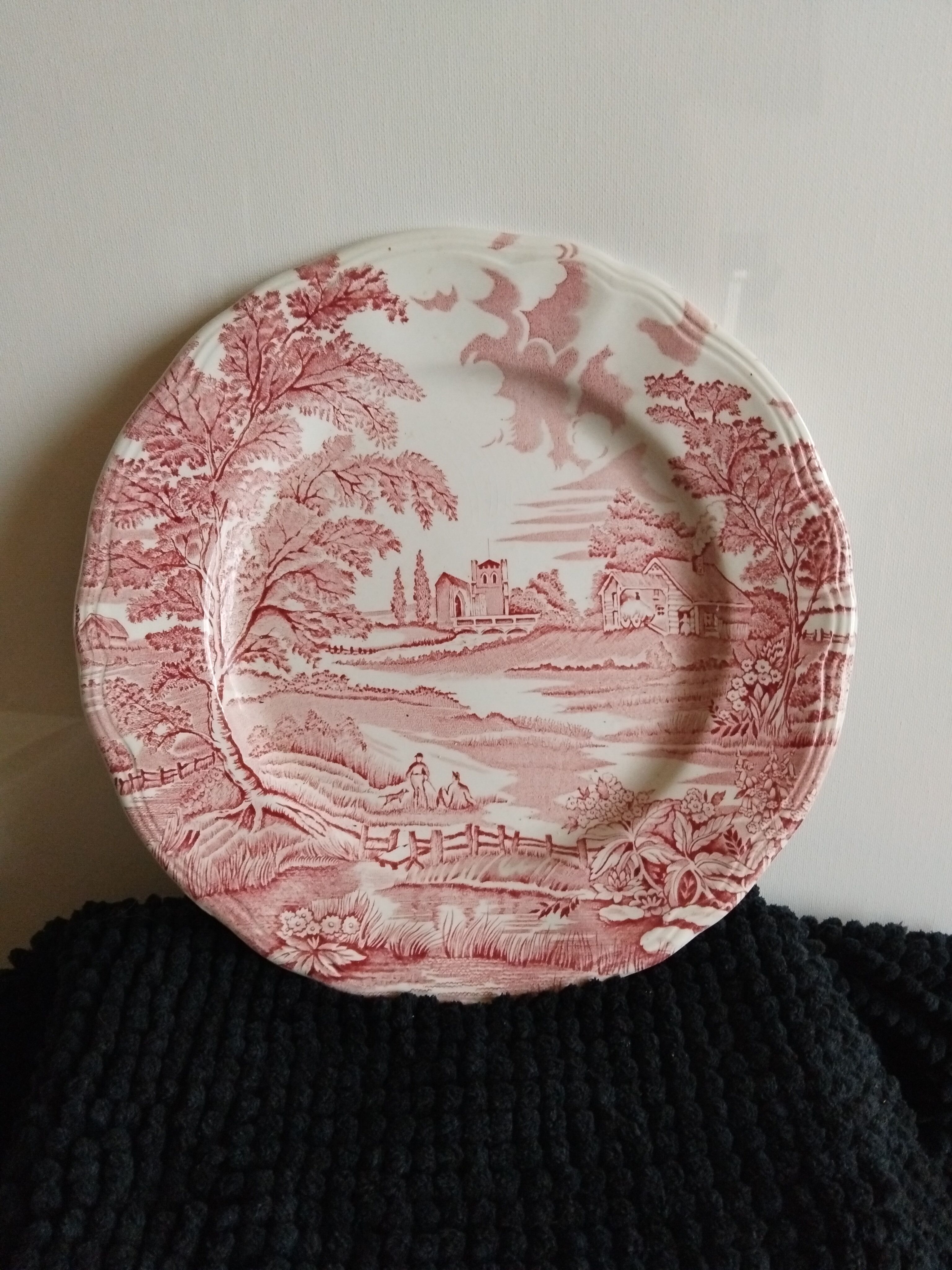 Decorative plate English style rose