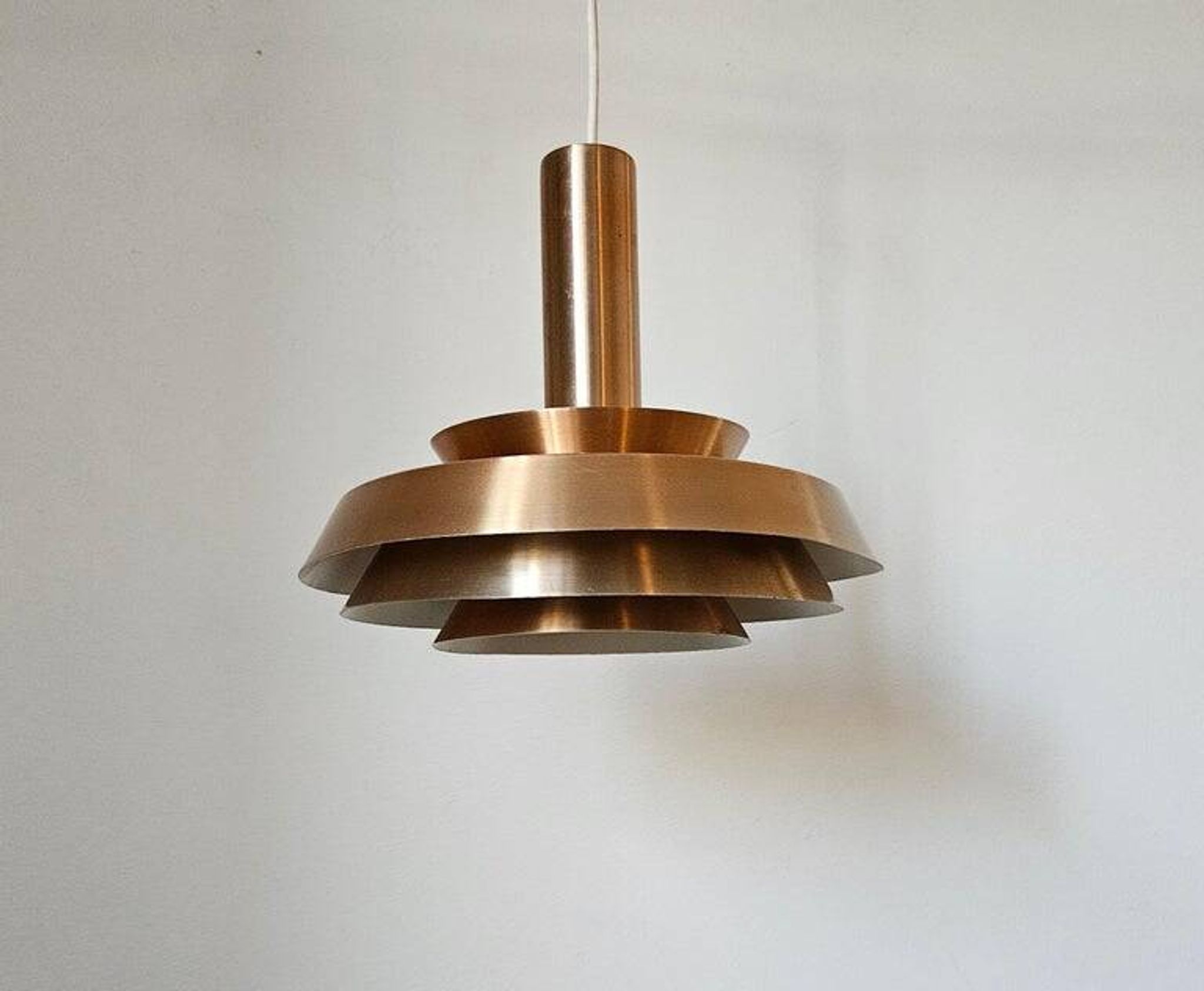 Rare Midcentury Pendant in style of Jo Hammerborg, Denmark, 1970s