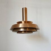 Rare Midcentury Pendant in style of Jo Hammerborg, Denmark, 1970s