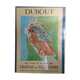 Dubout poster, exhibition