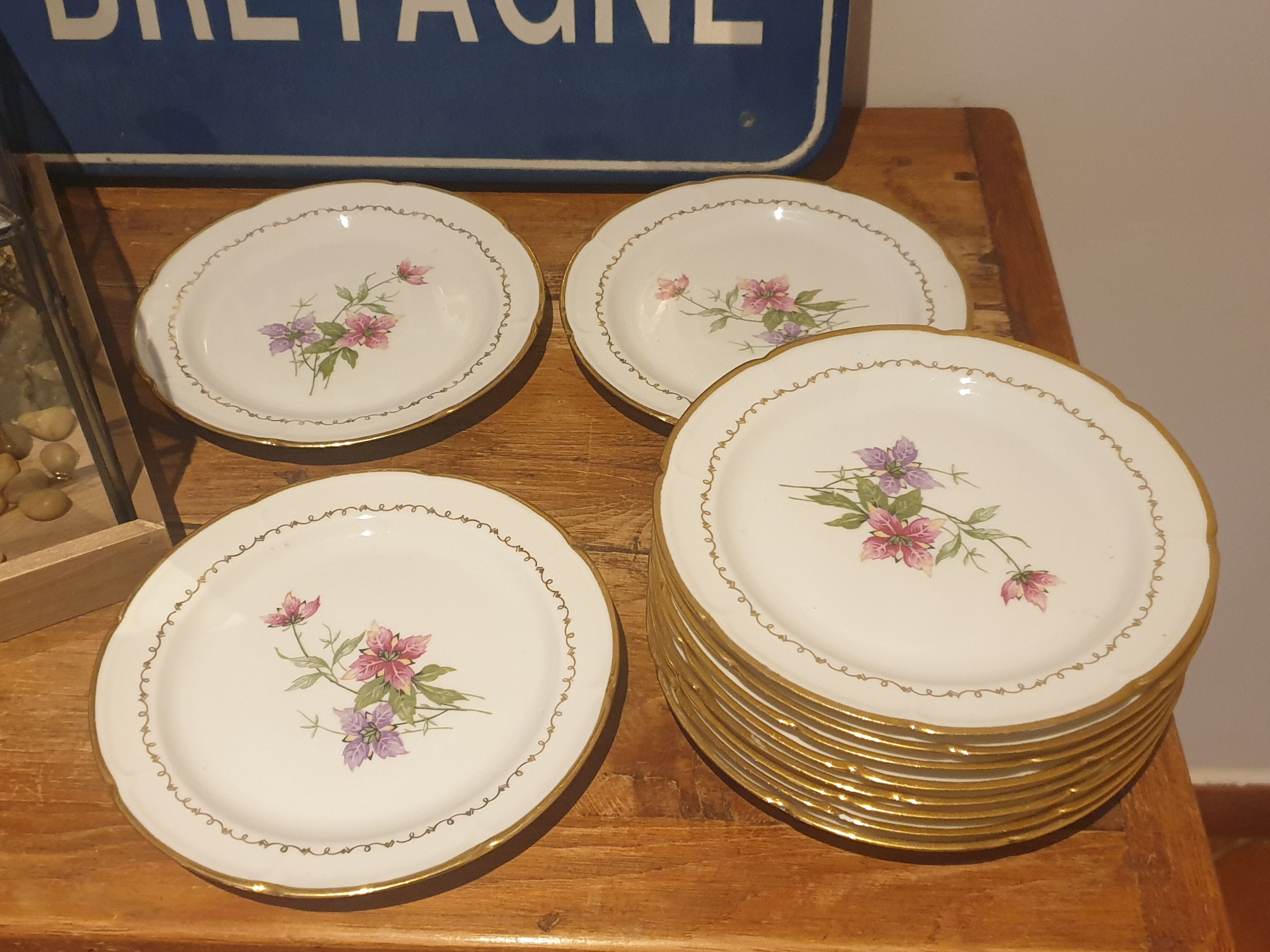 Limoges porcelain dessert plate