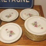 Assiette à dessert porcelaine Limoges