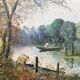 Tableaux HST "Paysages Barbizon" XIX° siècle par L. Henry + cadre