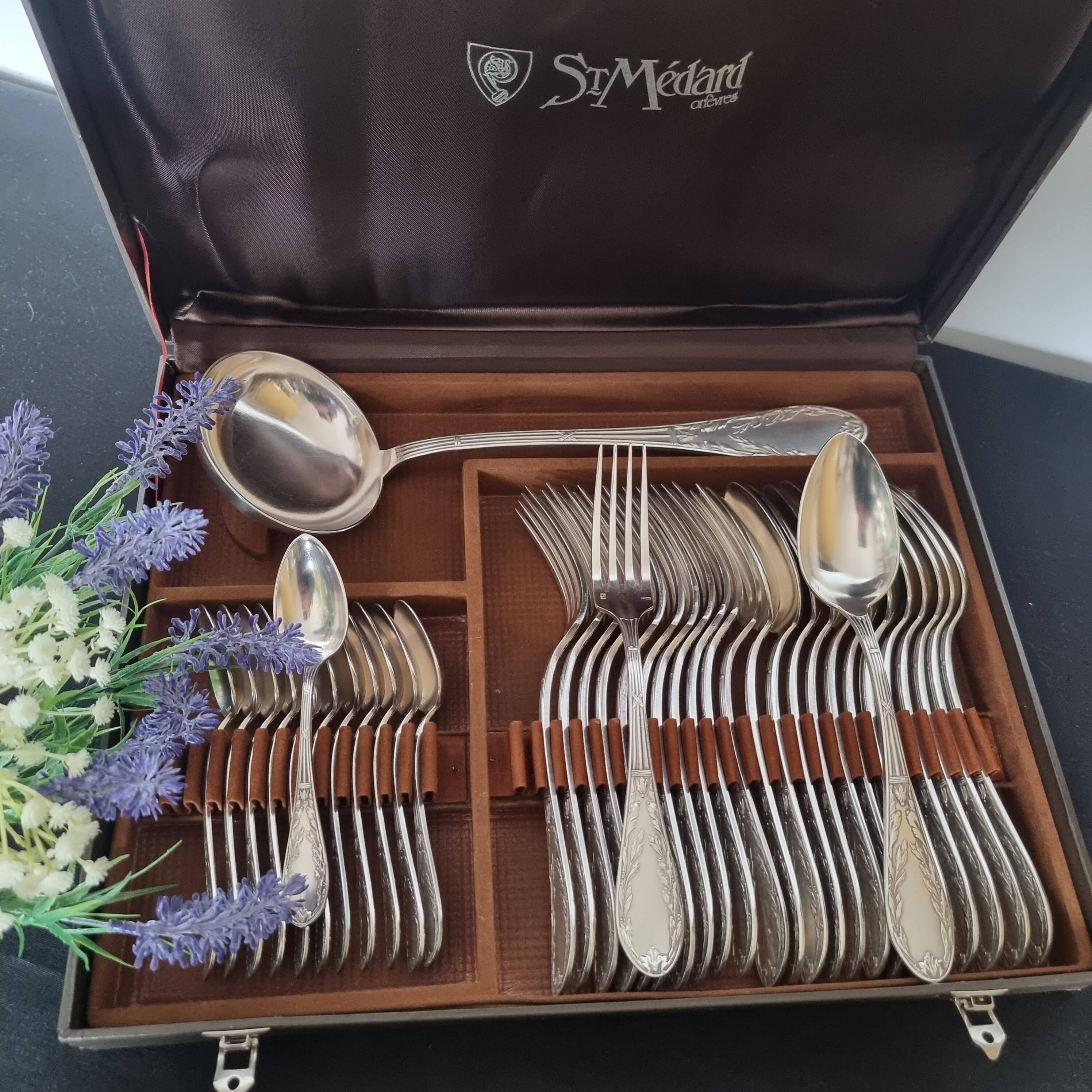 Médard Orfèvres Orfèvres vintage exclusif, 37 pièces, en métal argenté, sty
