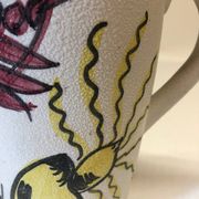 Pichet à sangria espagnole au décor de homard