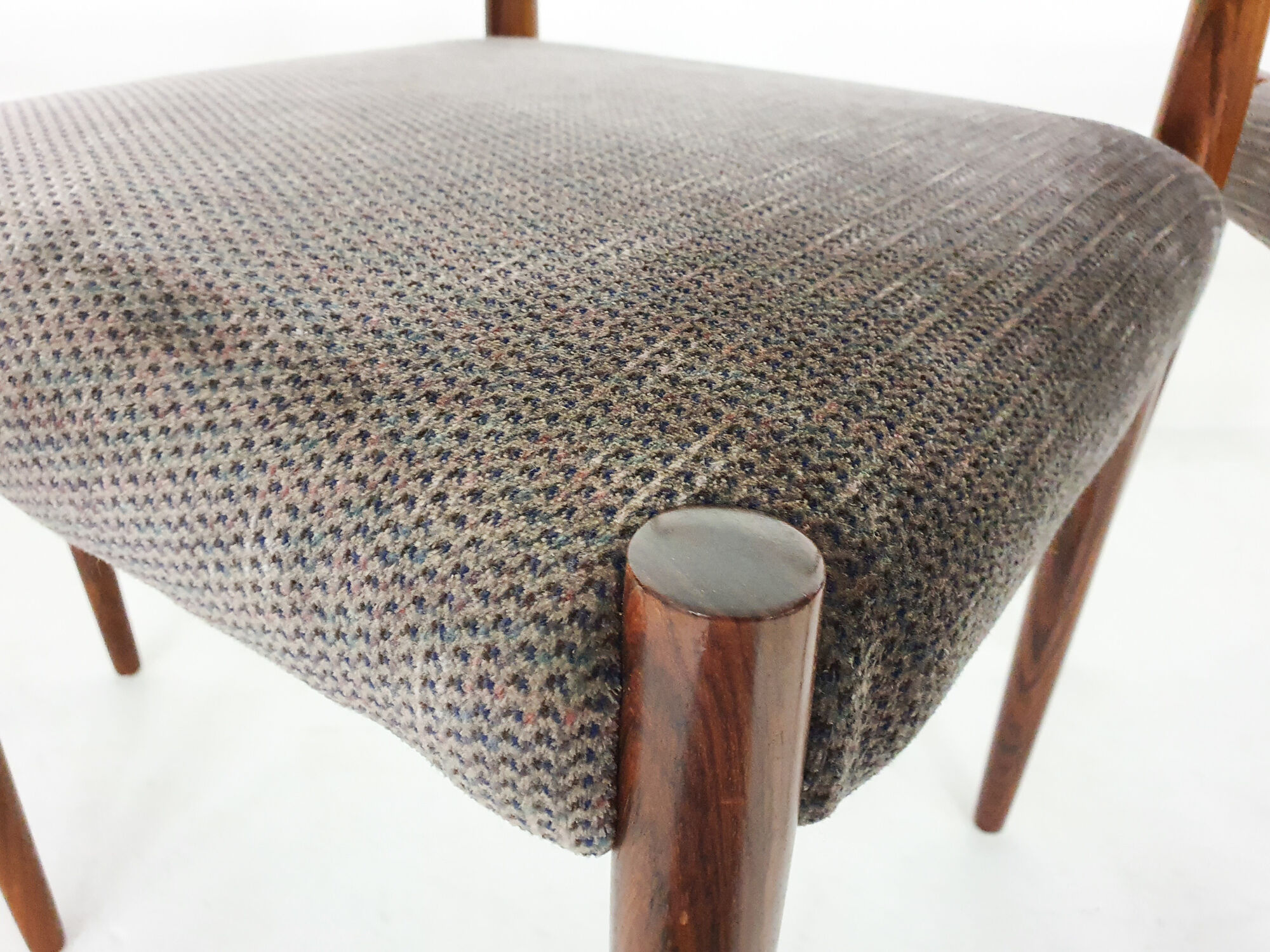 Set of four rosewood dining chairs by Lubke, Germany 1960's