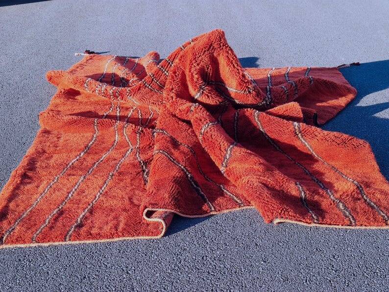 Mrirt rug, Moroccan Beni Ourain rug 150/250cm