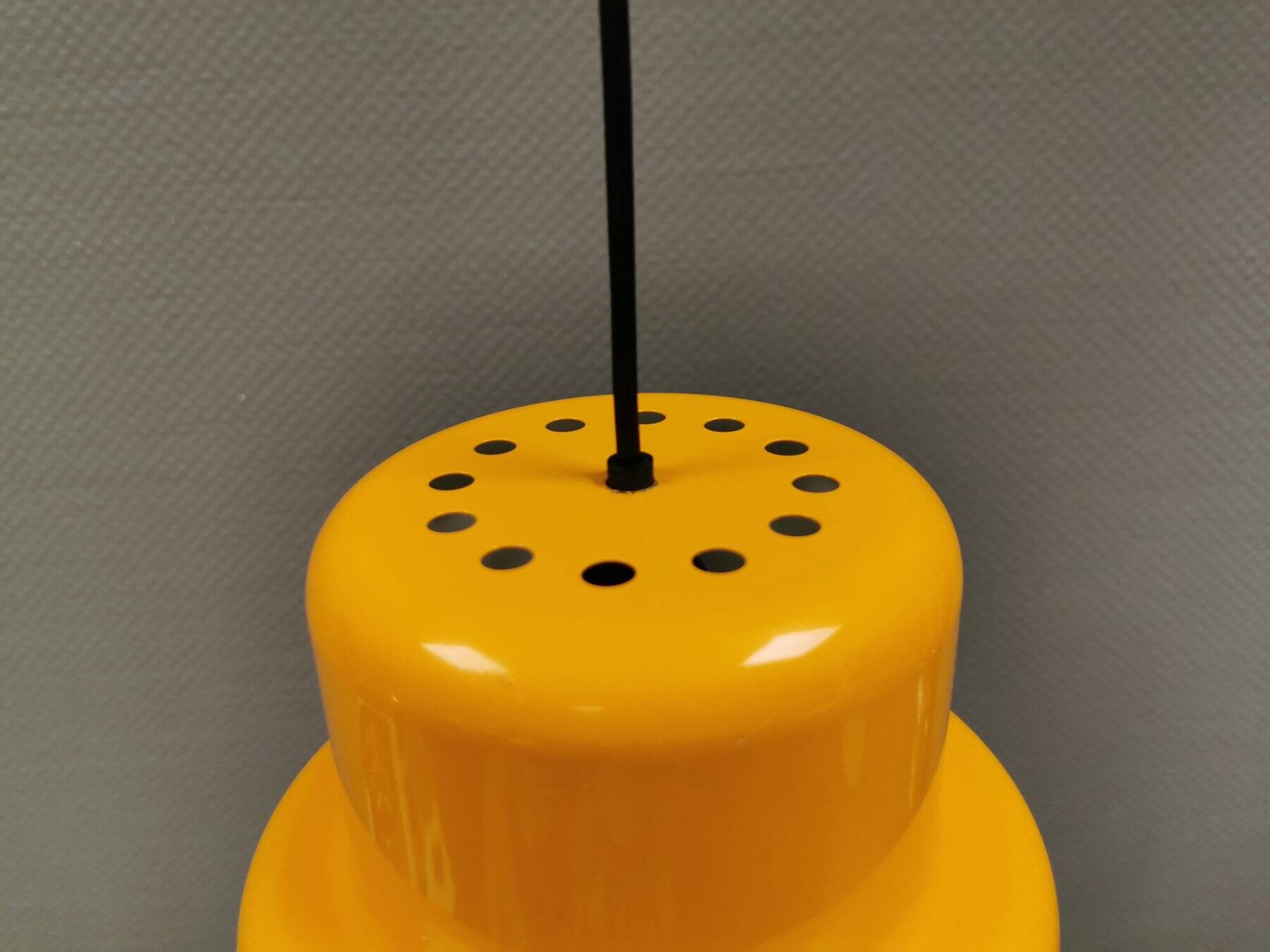 Mini poker hanging lamp by Jo Hammerborg 1977 Denmark