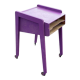 Bedside table vintage 1960 Scandinavian compass legs