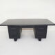 Black wooden executive desk, 1960's