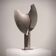 Sculpture de Børge Jørgensen en acier poli 1984 1/1