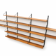 Large vintage wall shelf from the 1960s