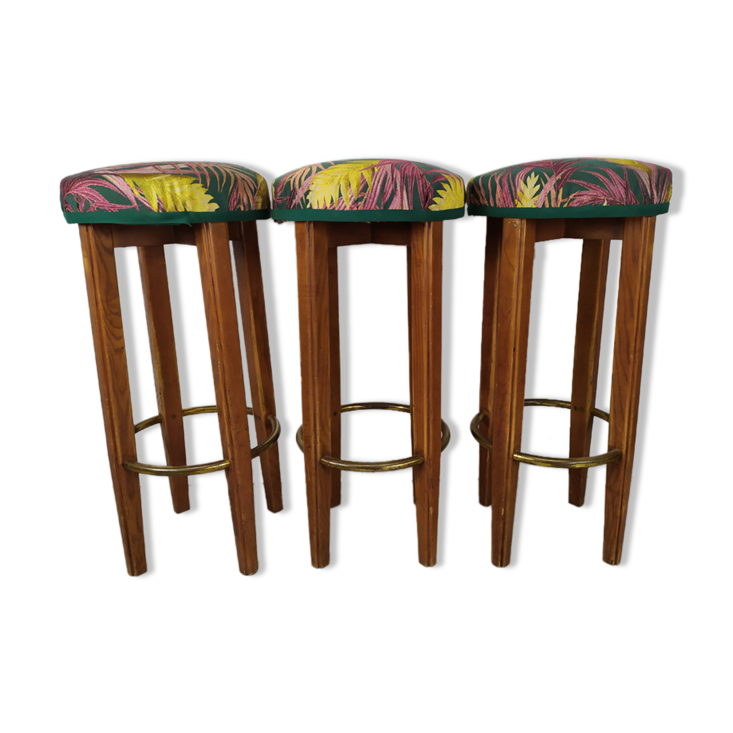 3 art deco bar stools