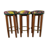 3 art deco bar stools