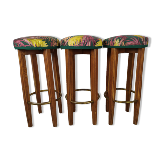3 art deco bar stools