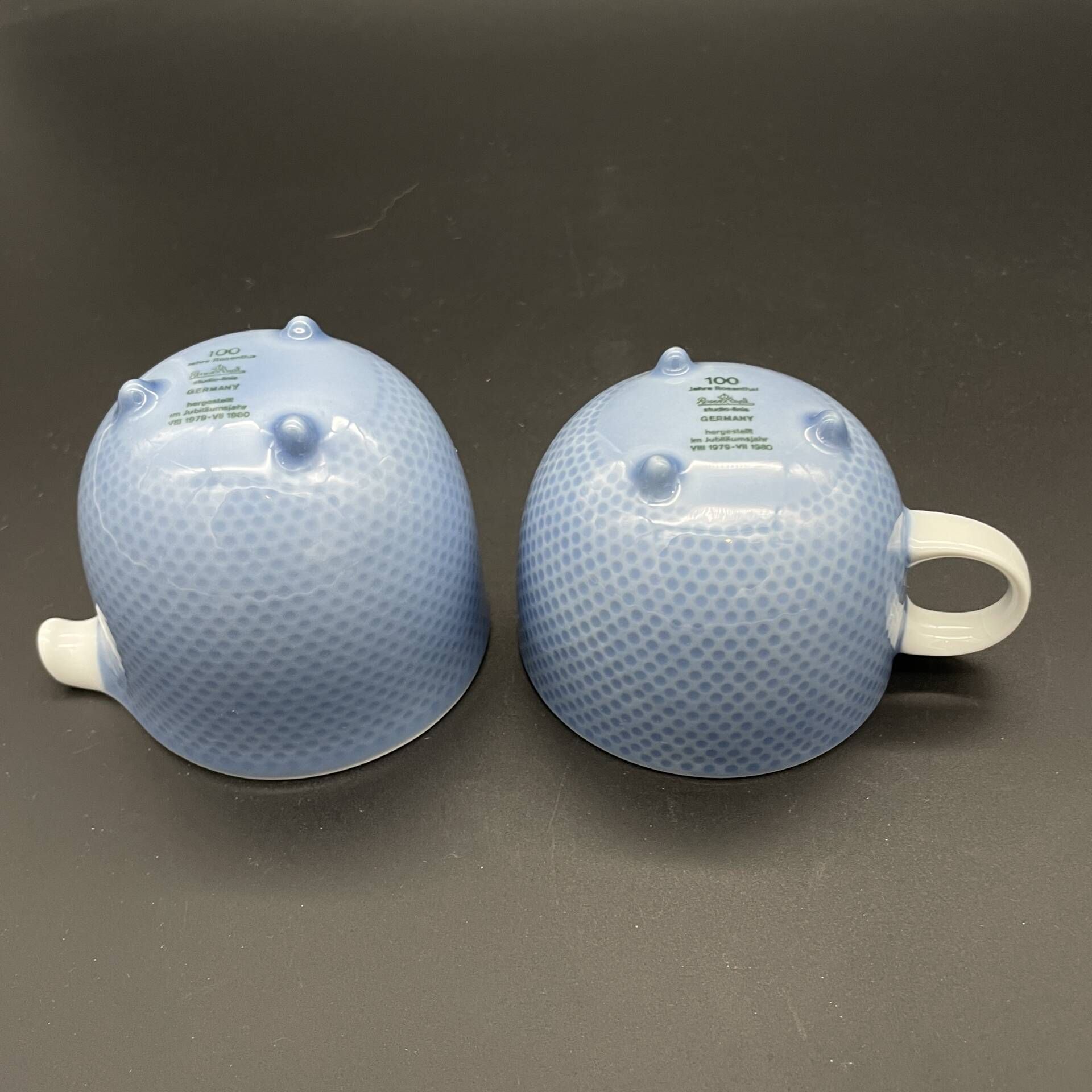 Rosenthal Century – Tapio Wirkkala – Pastel blue cup and milk jug –