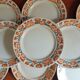 Suite of 9 flat plates Cairo Badonvillers