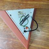 80s metal and plastic wall light