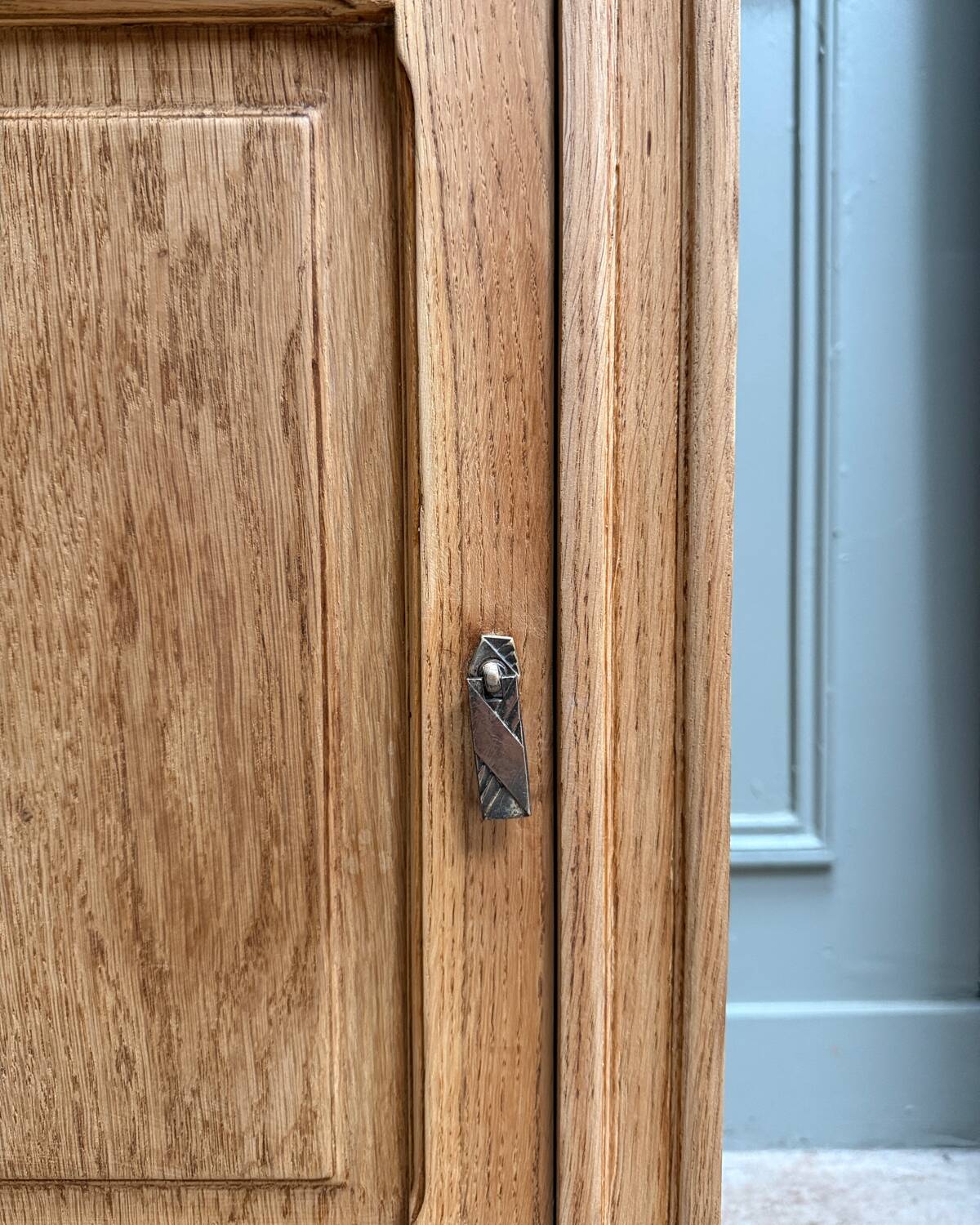 Small Art Deco jam cabinet in oak (renovated)
