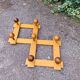 Extendable vintage coat rack in pine