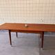 Extendable dining table in teak