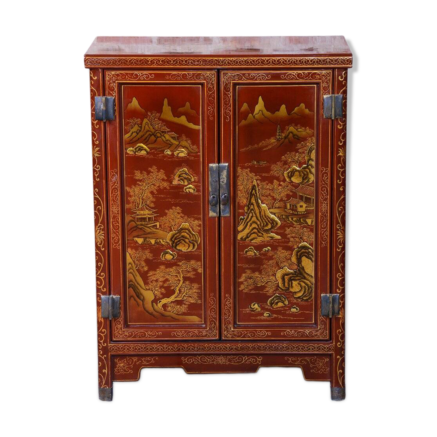 Small Asian-Style Cabinet in Wood, 1850s