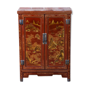 Small Asian-Style Cabinet in Wood, 1850s