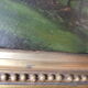 Paysage huile sur panneau signature monogramme