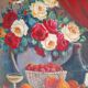 Nature morte, huile sur panneau 1955.