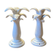 Pair of Jean Roger ceramic palm lamps
