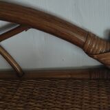 Vintage rattan shelf