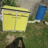 Yellow formica buffet