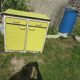 Yellow formica buffet