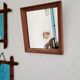 Ancien miroir entourage bois rustique