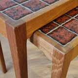 Teak nesting tables and some
