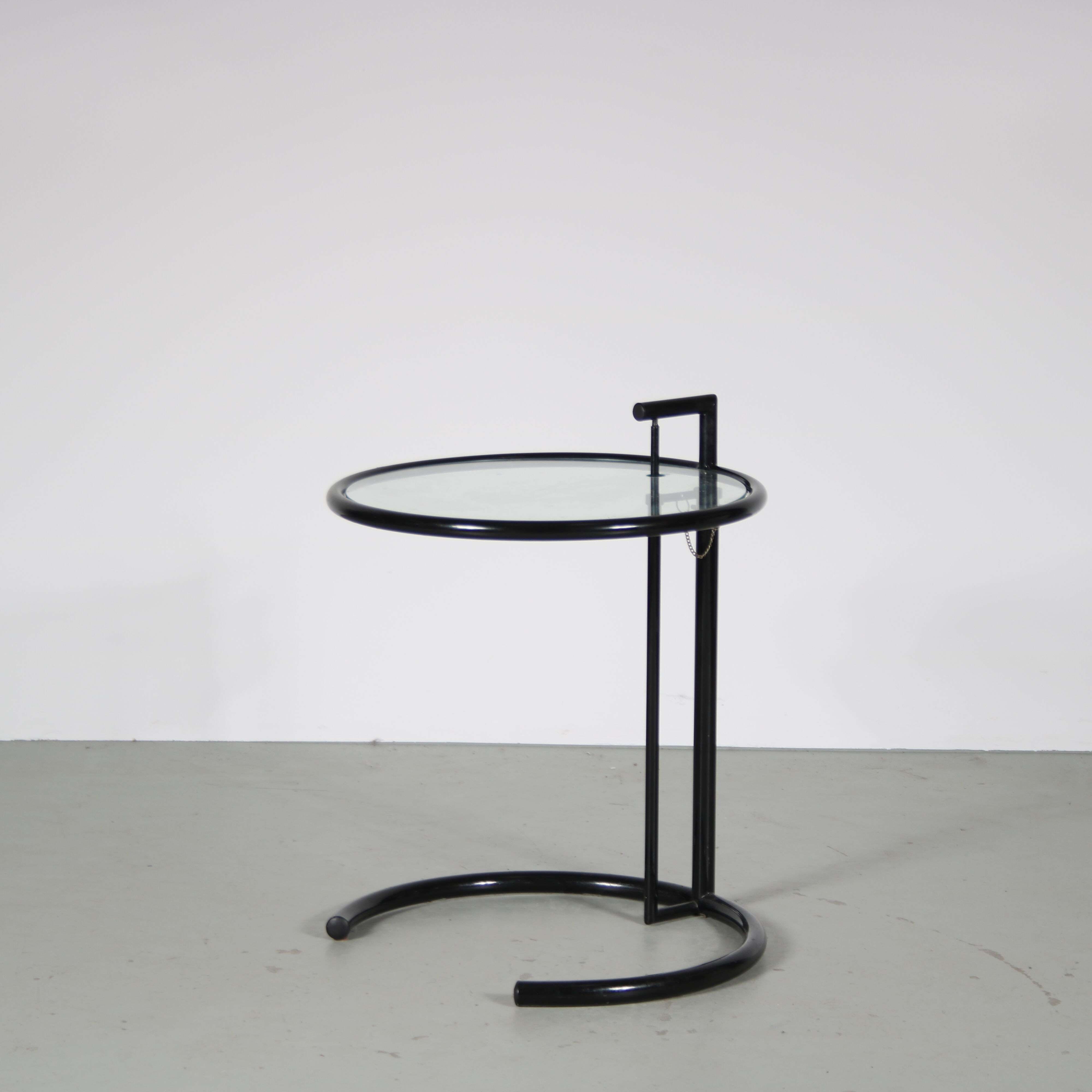 1980s eileen gray style side table from italy