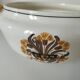 Pair of earthenware plates from Creil and Montereau, decorated with carnations, 1876-1920