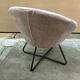 Velvet armchair