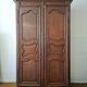Louis XV period wardrobe in solid oak. 18th century.