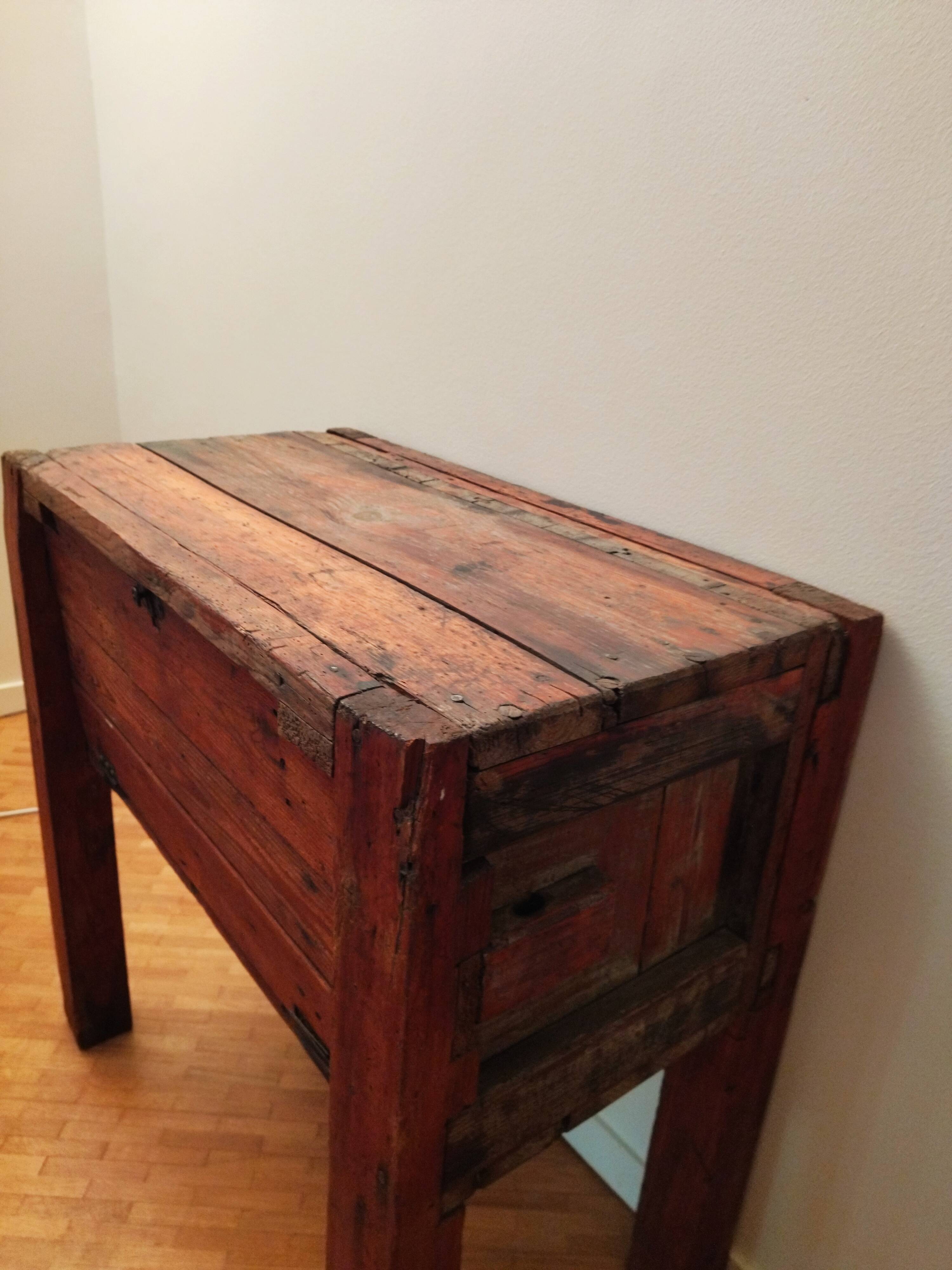 Handmade workbench (60s) solid wood