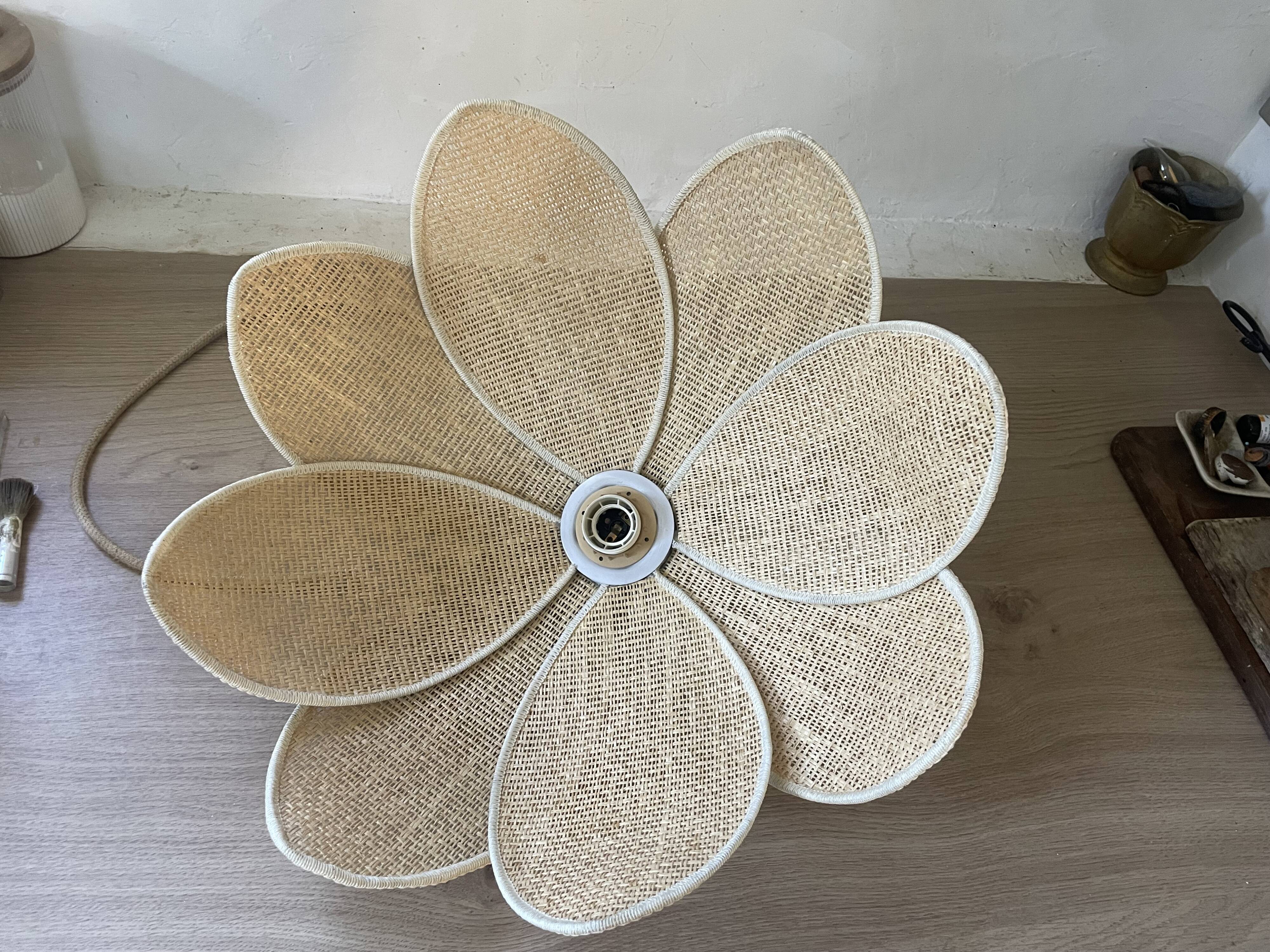 Vintage plant fibre lotus suspension