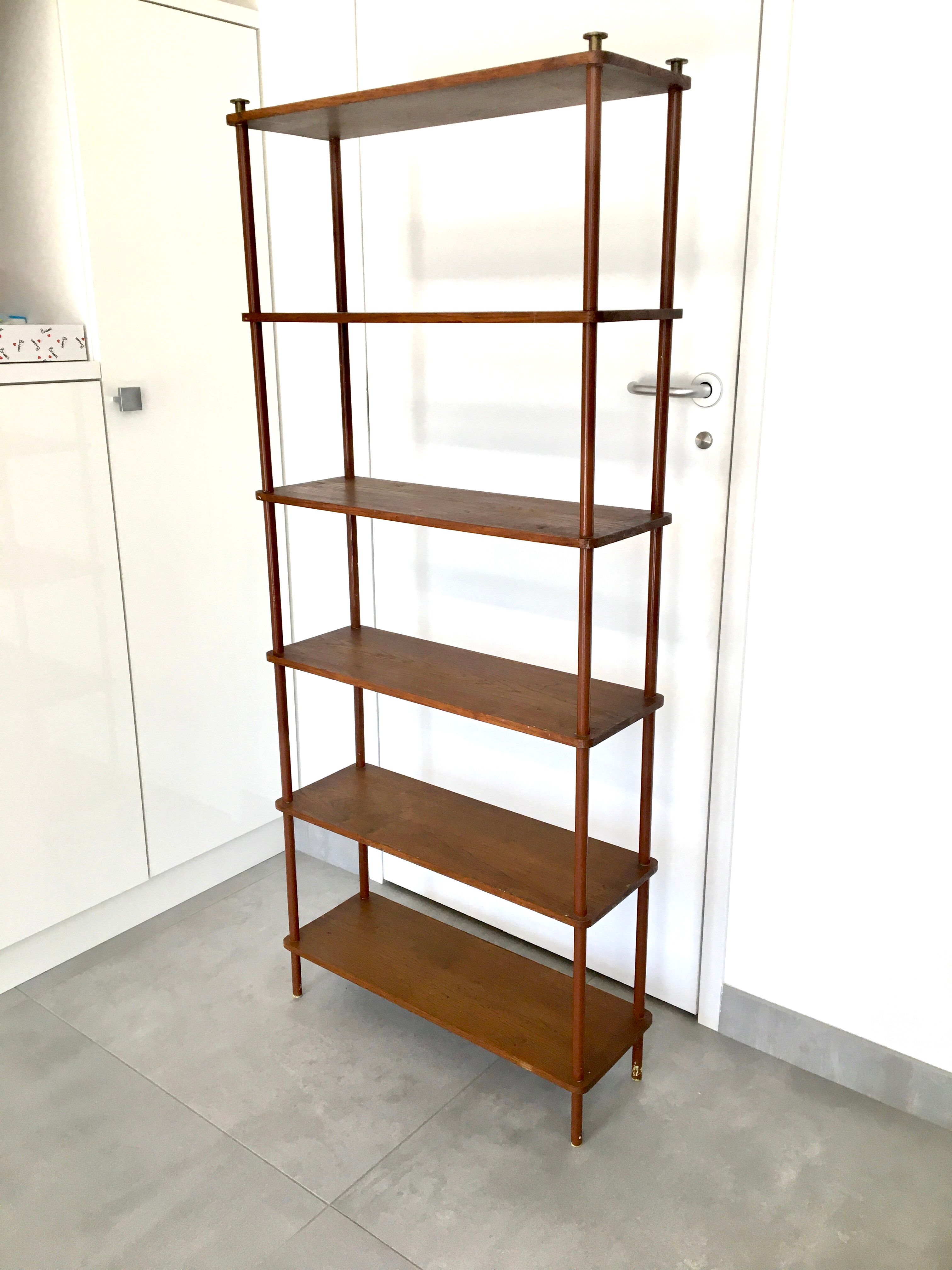 Vintage 60s bookcase shelf