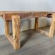 Coffee table in reclaimed wood