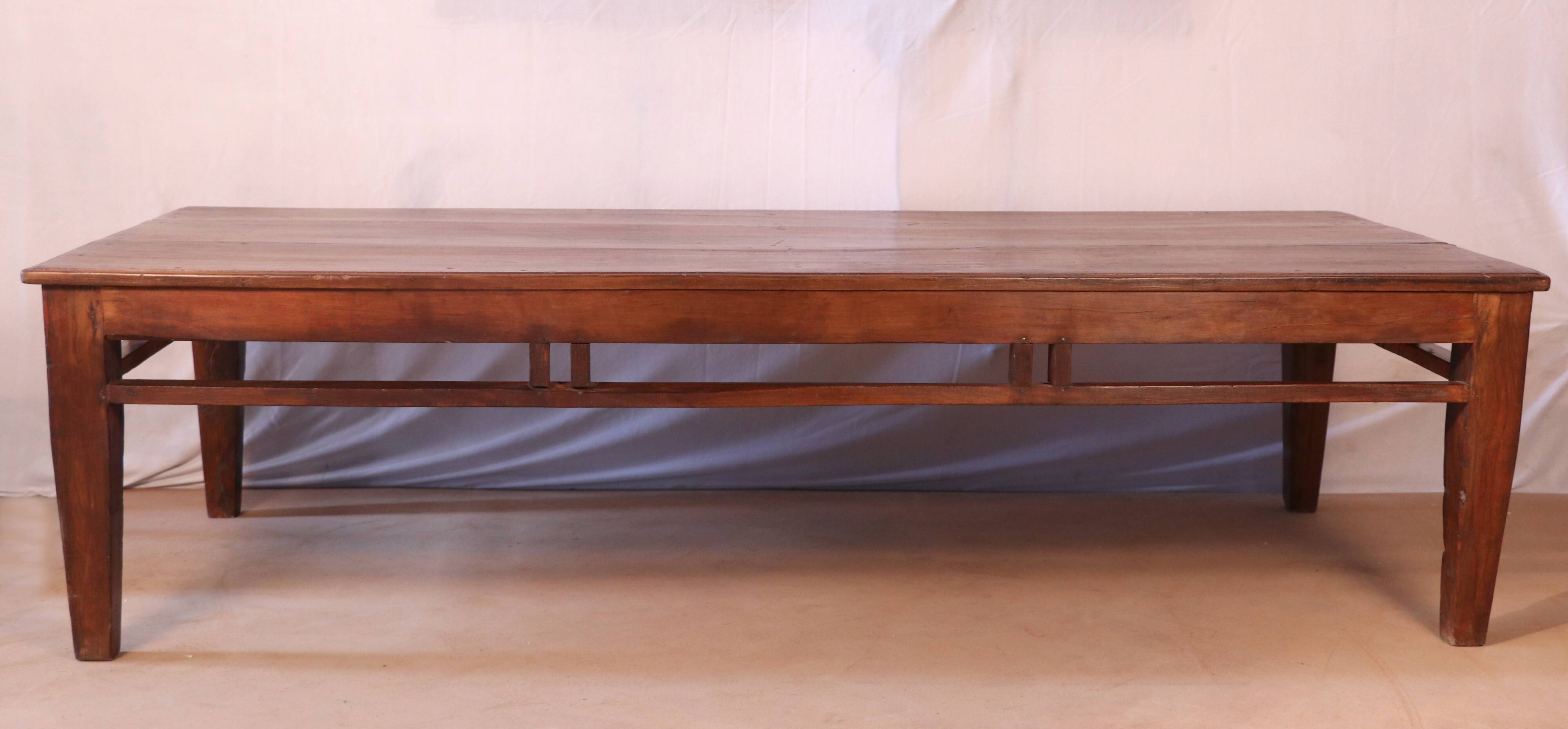 Antique Burmese teak coffee table