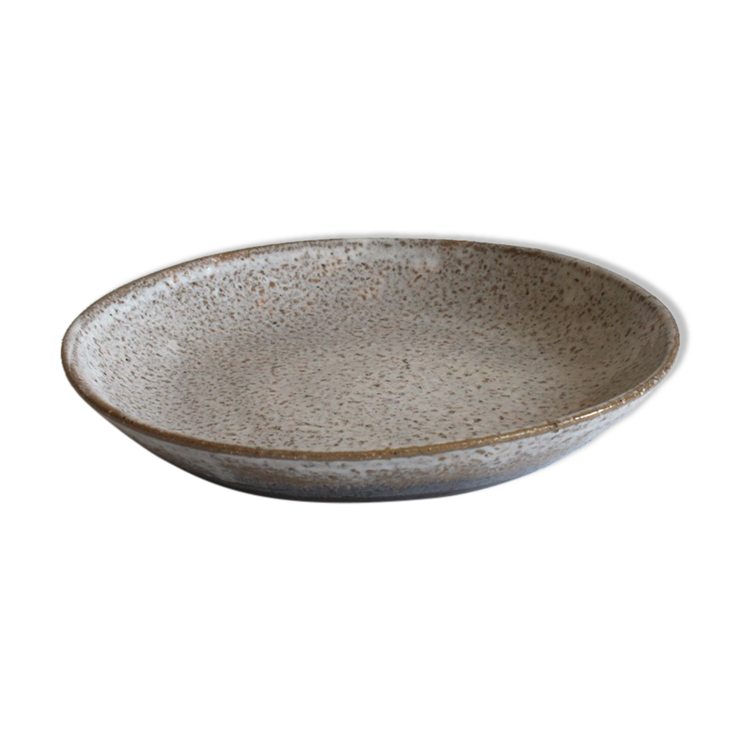 Lavender grey ceramic plate