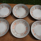Set of 6 Niderviller hollow plates