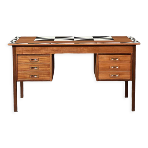 Bureau vintage en teck scandinave