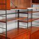 Scandinavian wooden bookcase from the 1960s