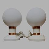 Ensemble tafellampen vintage Drukov, Tsjechoslowakije 1970